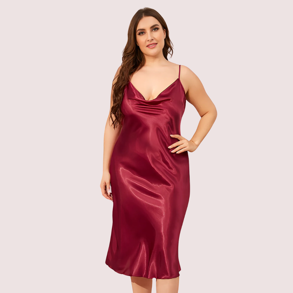 Plus Size Classic Satin Sleepwear (4XL–5XL)