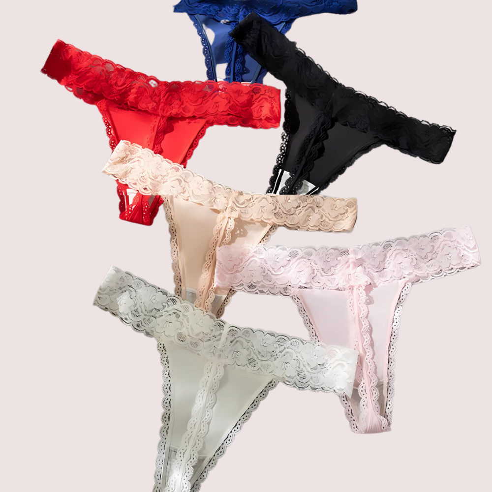 Ladies&#39; T-Back G-String Thong Lace Panties