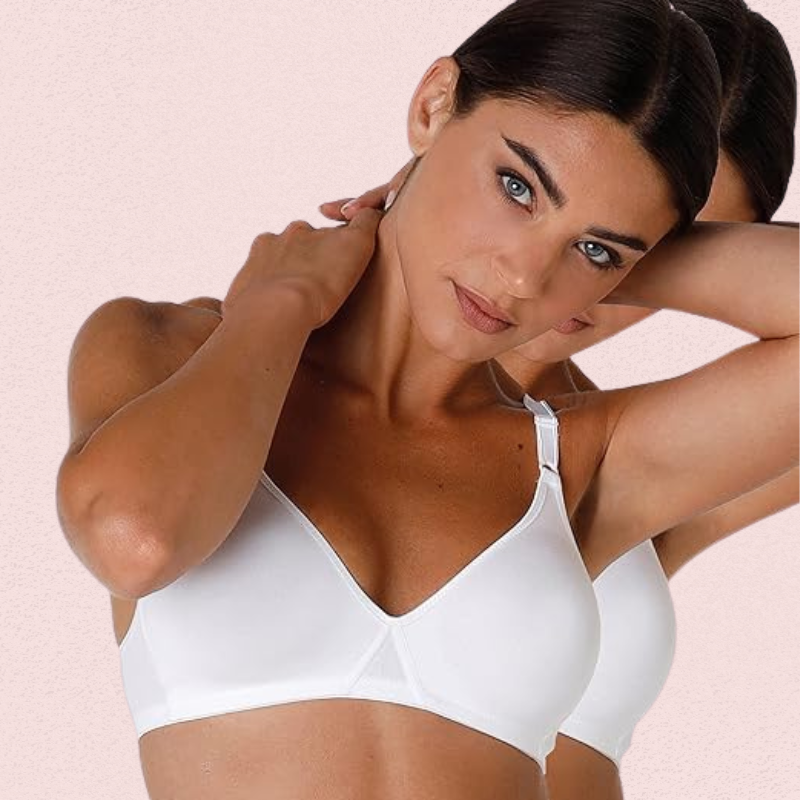 Non-Wired Full Coverage Cotton Bra (Pack of 2)
