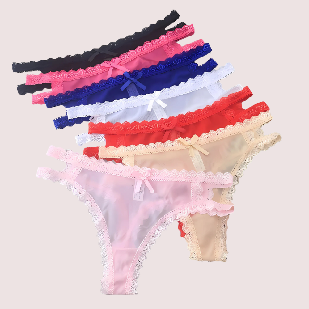 Women&#39;s Hollow Lace Thongs Brief Underwear