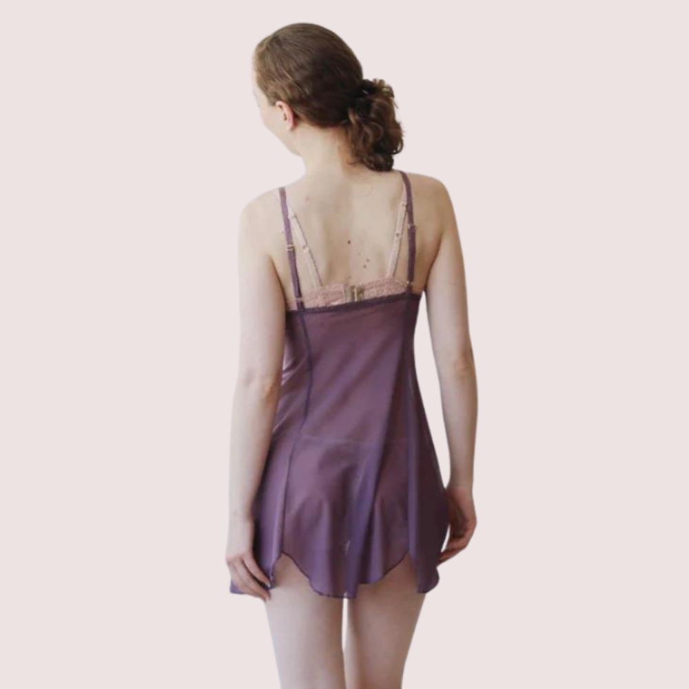 Velvet Moon Sheer Mesh Slip – Plus Size