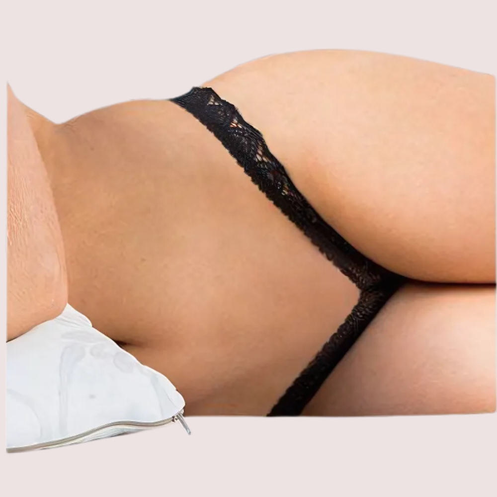 Ladies&#39; Sexy Black  Lace Thong Panties