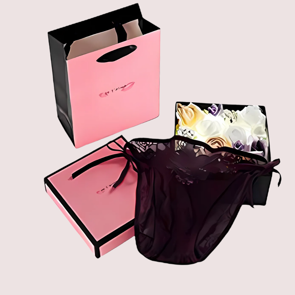 Lace Brief + String Lace Panties Gift Box