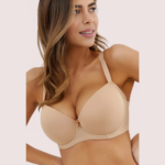 Possessions Smooth Beige Colored Sexy T-Shirt Bra