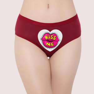 Kiss Me" Printed Panty For Her