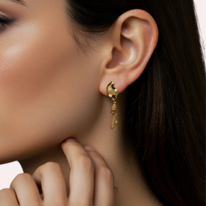 Peacock Grace Dangler Earrings