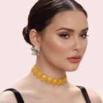 Temple Royale Gold-Plated Goddess Motif Choker Necklace