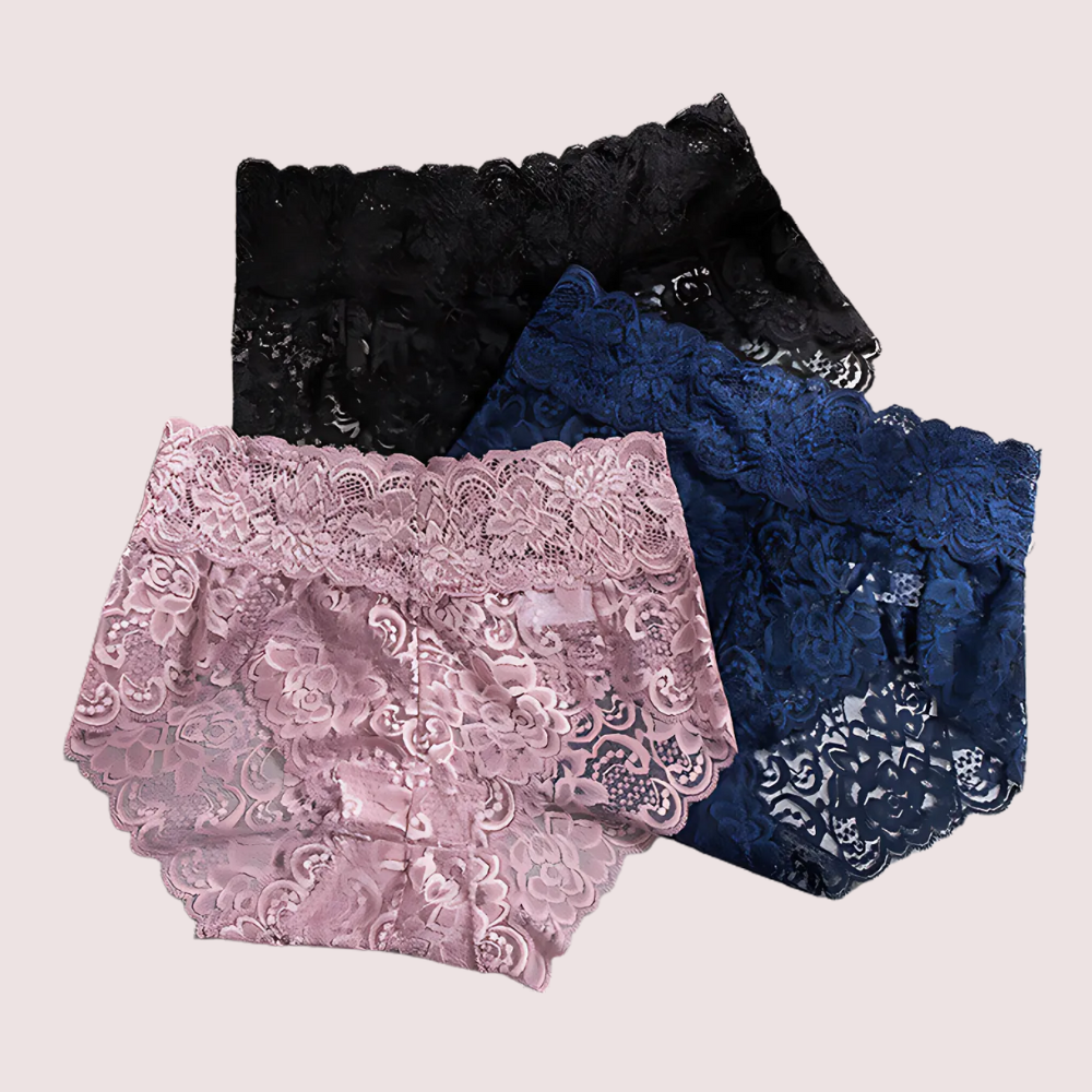 Women's Beautiful Lace Panties Pack (of 3) - Image 2