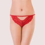 Beautiful Lace Red Women's Cheekies ( Pack of 1 )