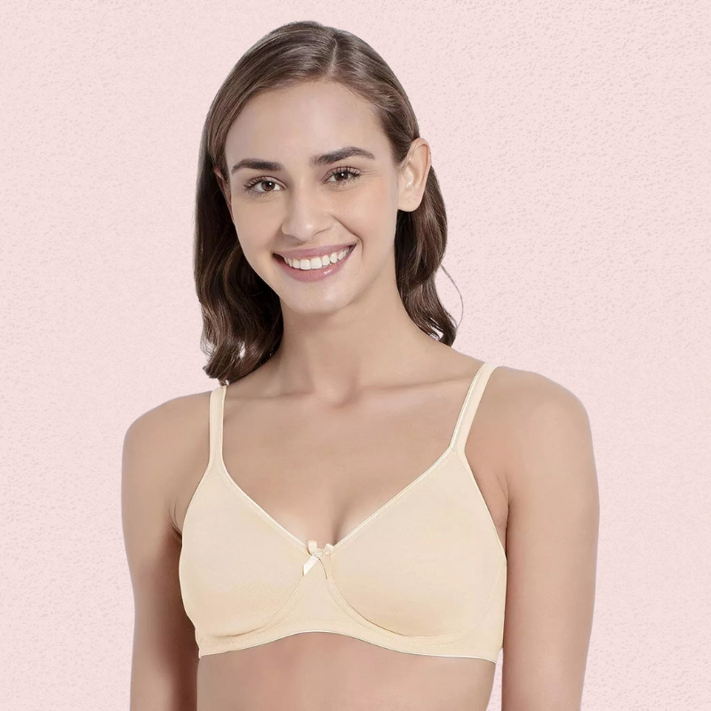 Women’s Soft Cotton Non-Wired Bra (Pack of 2)