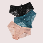 Women's Floral Bow Lace Panties Pack (Of 3)
