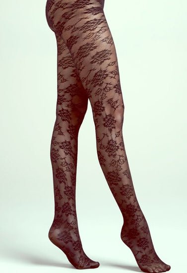 Ladies Off Black Lace Pantyhose