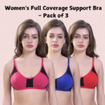 Women’s Full Coverage Support Bra – Pack of 3