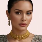 Imperial Kundan Antique Gold-Plated Bridal Choker Necklace