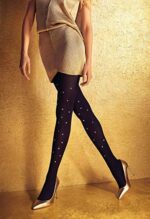Zephyrs Shinny Studs Polka Dot Designer Tights