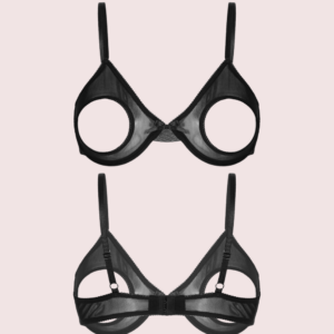 Daring & Sexy Sheer Open Cup Bralette