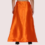 Ladies Glossy silk Underskirt Combo Pack of 2 Orange Purple.