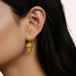 Golden Temple Bell Jhumka Earrings